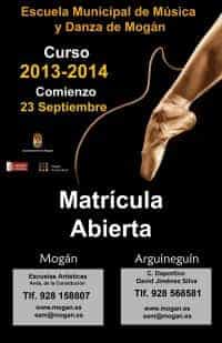 El próximo lunes comienzan las clases de la Escuela Municipal de Música y Danza de Mogán El próximo lunes comienzan las clases de la Escuela Municipal de Música y Danza de Mogán