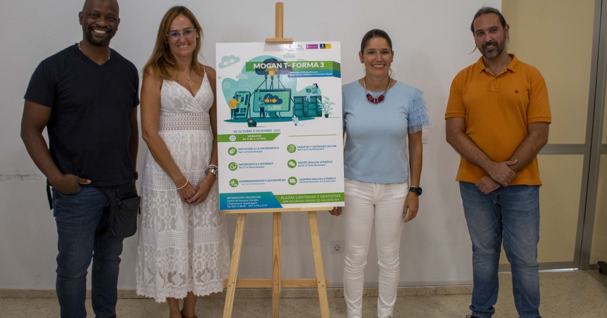 Mogán lanza la tercera edición del proyecto formativo municipal para reducir la brecha digital