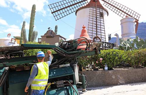 Comienzan los trabajos para musealizar el Molino Quemado de Mogán