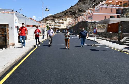 El Ayuntamiento renueva el asfaltado en calles de Playa de Mogán, El Cercado y Molino de Viento