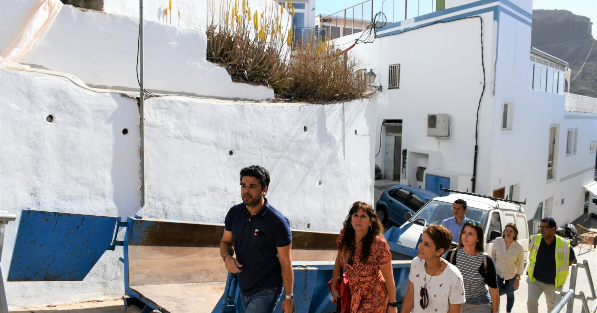 La consejera de Vivienda del Cabildo visita Mogán  para conocer los proyectos del municipio