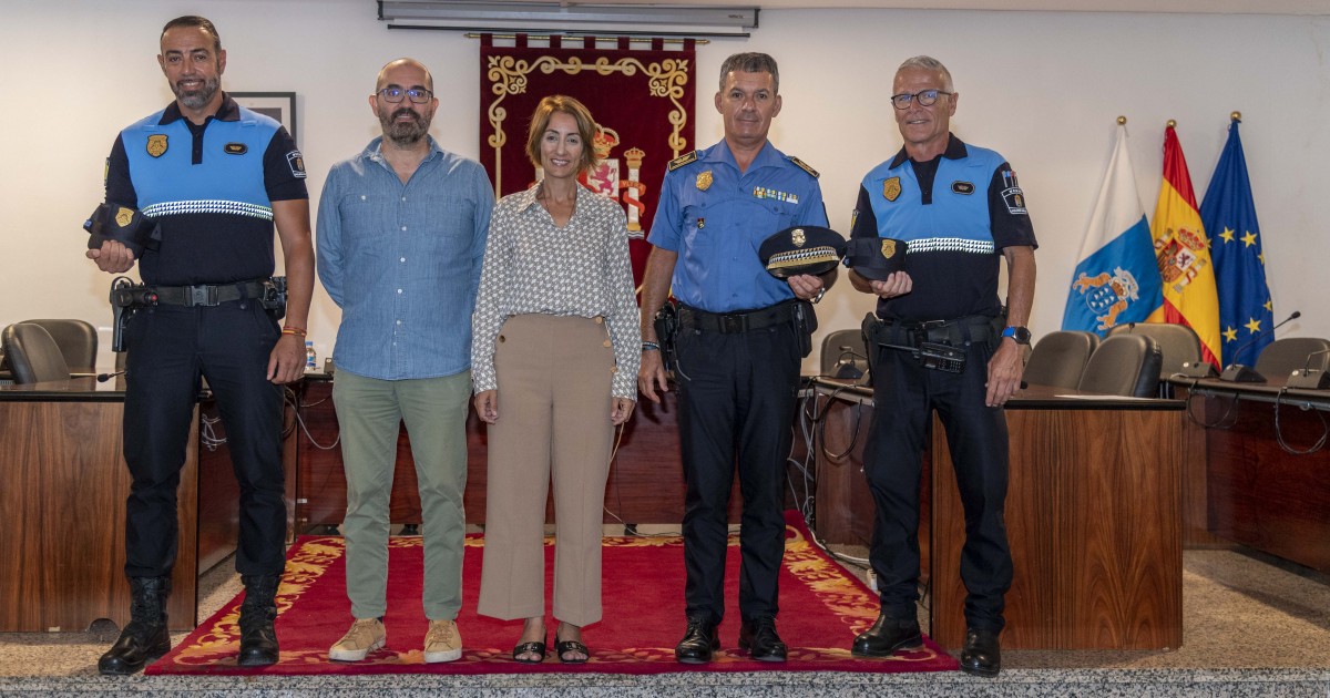 Dos agentes de la Policía Local de Mogán toman posesión como subinspectores