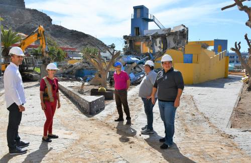 Comienzan las obras del parque recreativo de Playa  de Mogán