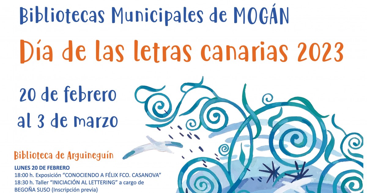 Mogán celebra el Día de Las Letras Canarias del 20 de febrero al 3 de marzo