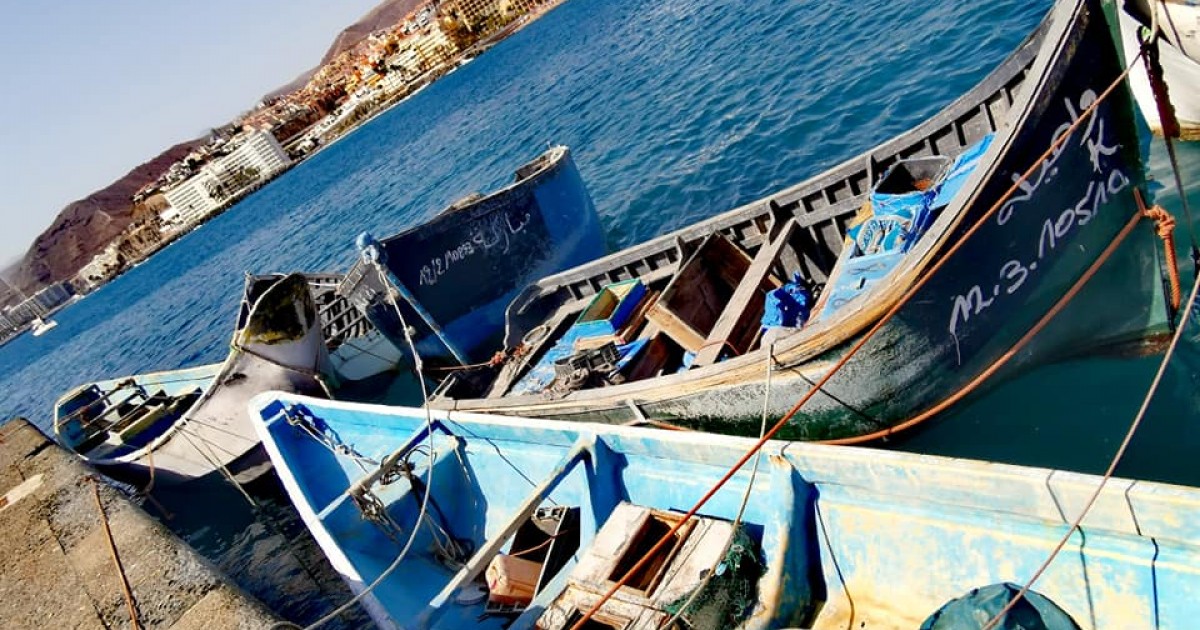 La próxima semana se retirarán las pateras y cayucos almacenados en el Muelle de Arguineguín