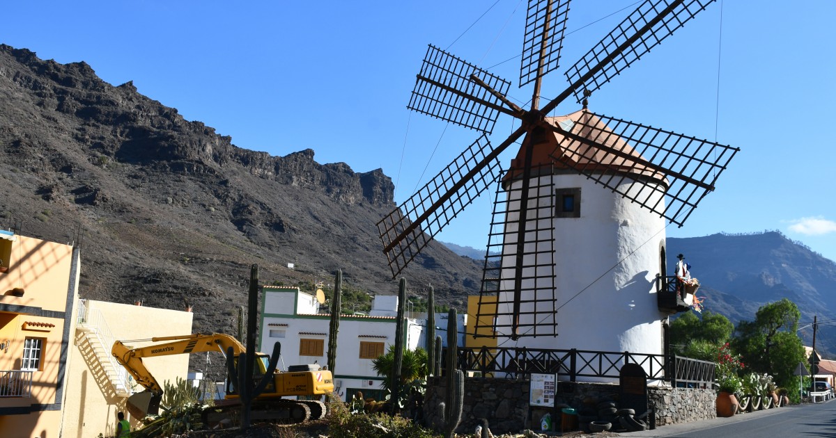 Comienzan las obras de musealización en la parcela del Molino Viento de Mogán