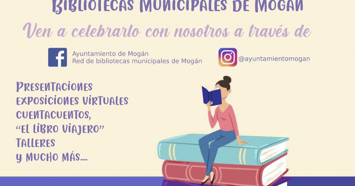 Mogán celebrará el Día de la Biblioteca con un programa de actividades virtuales
