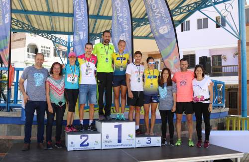 Ayoze Pérez y Verónica Navarro,  ganadores de la Carrera Popular de Arguineguín 2019