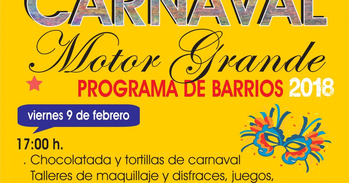Mogán celebra su Carnaval de Barrios 2018 del 9 de febrero al 4 de marzo