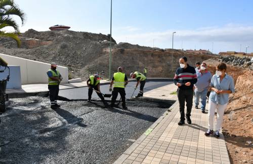 El Ayuntamiento continúa su plan de asfaltado en Arguineguín, Las Filipinas y Barranquillo Andrés