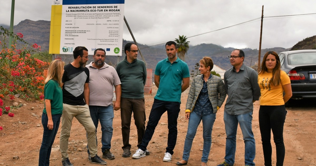 Mogán inicia la rehabilitación de más de  29 kilómetros de senderos del proyecto ECO-TUR