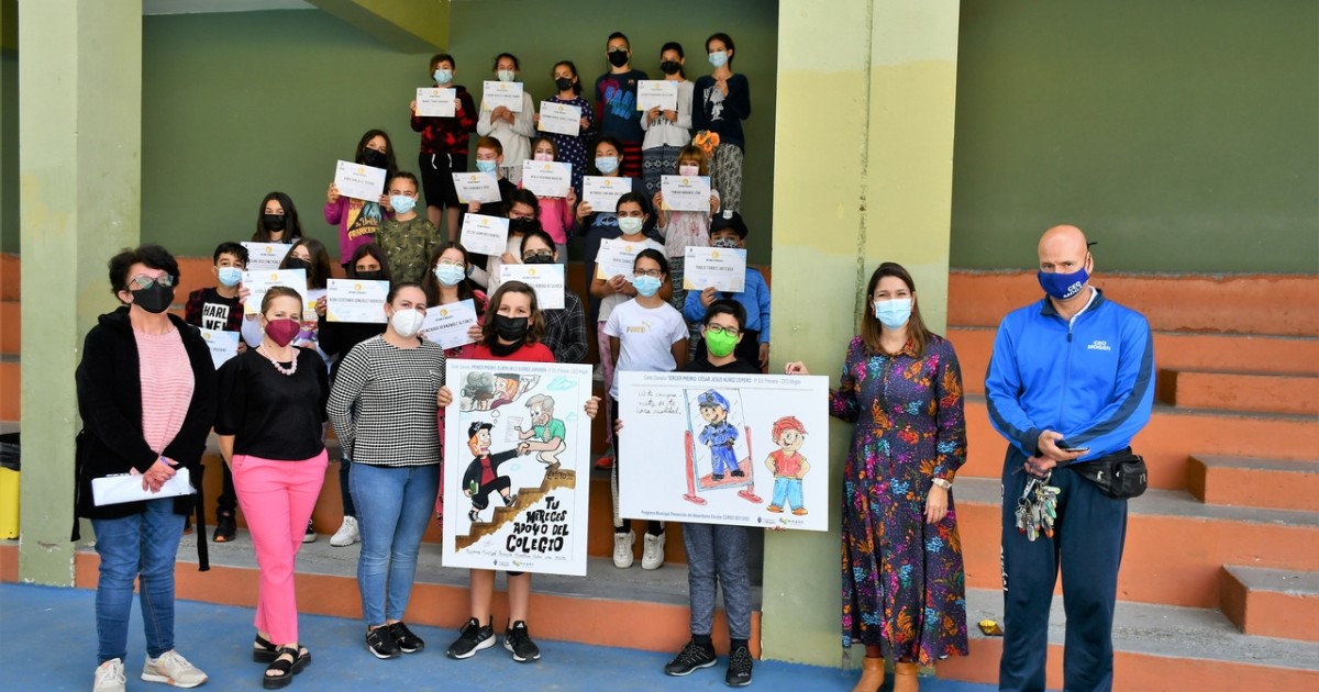 Alumnado moganero protagoniza la campaña municipal de prevención del absentismo escolar
