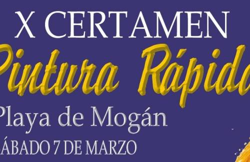 El décimo Certamen de Pintura Rápida será en Playa de Mogán el 7 de marzo