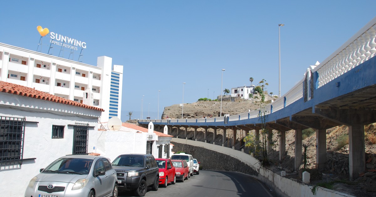 Las obras de rehabilitación del paseo peatonal de la GC-500 se están ejecutando según el plazo establecido