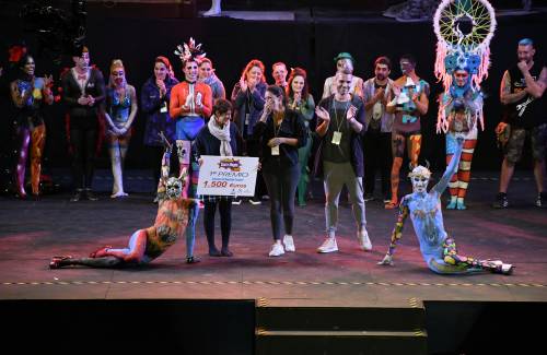 La fantasía "Creativación" gana la primera edición del Concurso de Maquillaje Corporal del Carnaval Costa Mogán 2018