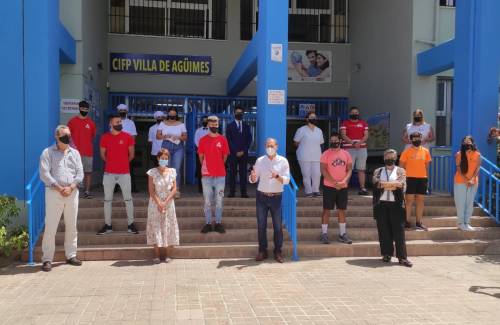 Encuentro y colaboración entre el PFAE Mogán Reluce y el CIPF Villa de Agüimes