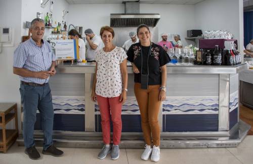 El consejero de Empleo del Cabido visita  con la alcaldesa de Mogán los centros municipales de formación