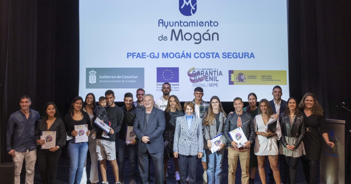 36 jóvenes de Mogán finalizan su formación en alternancia con el empleo