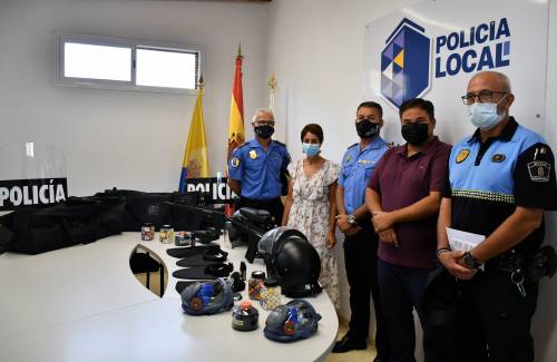 El Ayuntamiento de Mogán dota a su  Policía Local de material antidisturbios