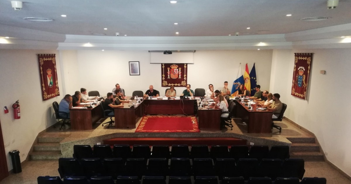 El pleno aprueba una moción para que Binter considere bautizar un avión como 'Mogán, Cálido Paraíso'