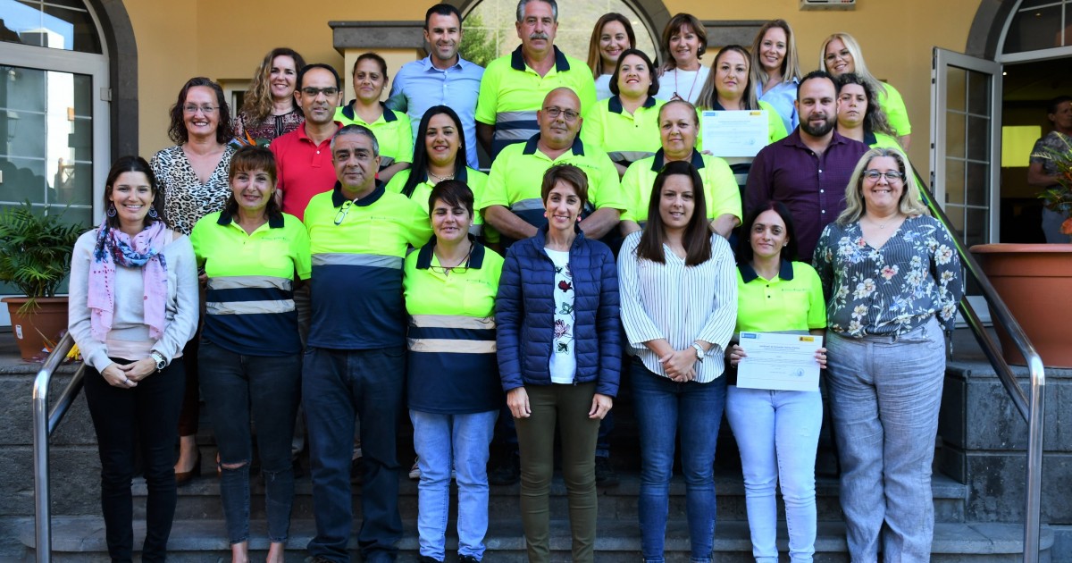 Finaliza el programa de formación en limpieza viaria y edificios del Ayuntamiento de Mogán