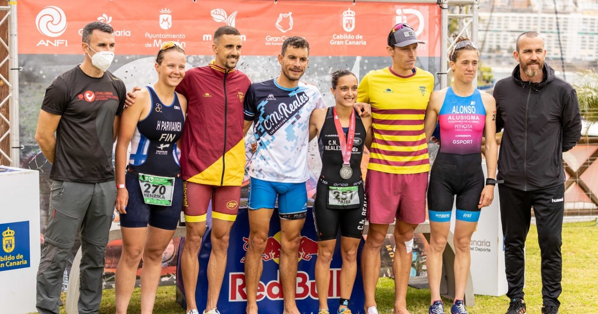 Raúl Lecuona y Zaira Lorenzo, campeones del olímpico del Anfi Challenge Mogán Gran Canaria