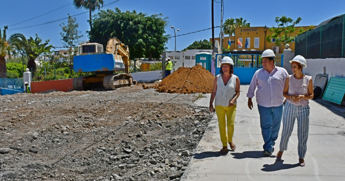 Comienzan las obras de adecuación del terreno de la futura Escuela Infantil de Arguineguín