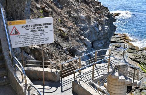 Mogán solicita a Costas la demolición de la escalera de caracol del Barranco de La Hondura