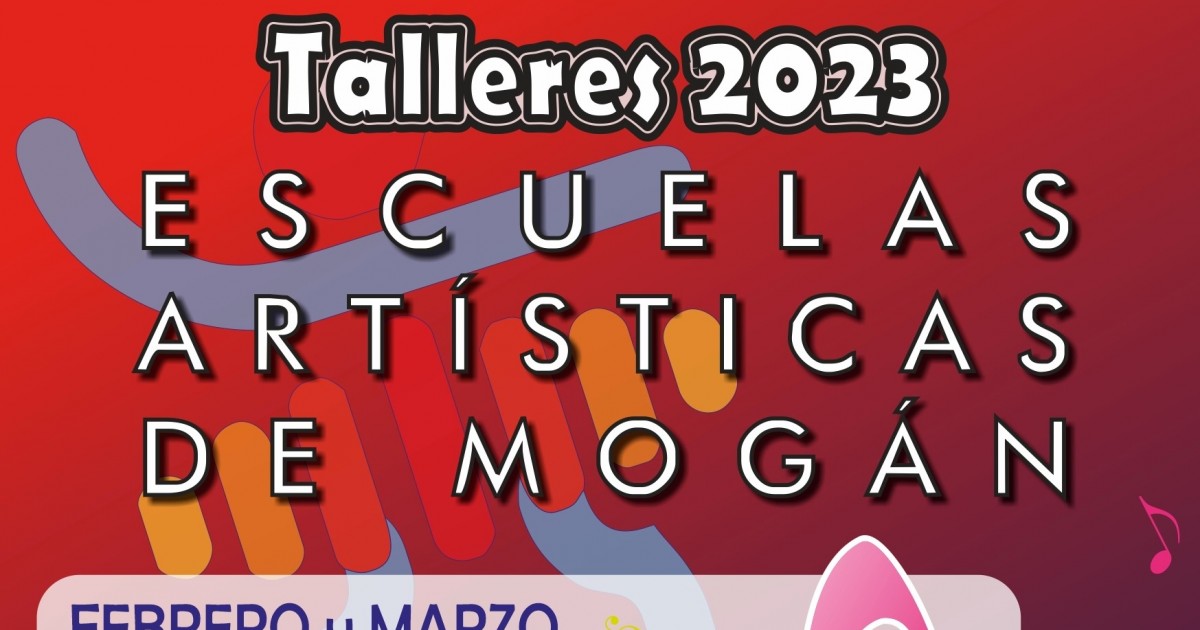 Inscripción disponible para los  nuevos talleres de febrero y marzo de  Las Escuelas Artísticas de Mogán