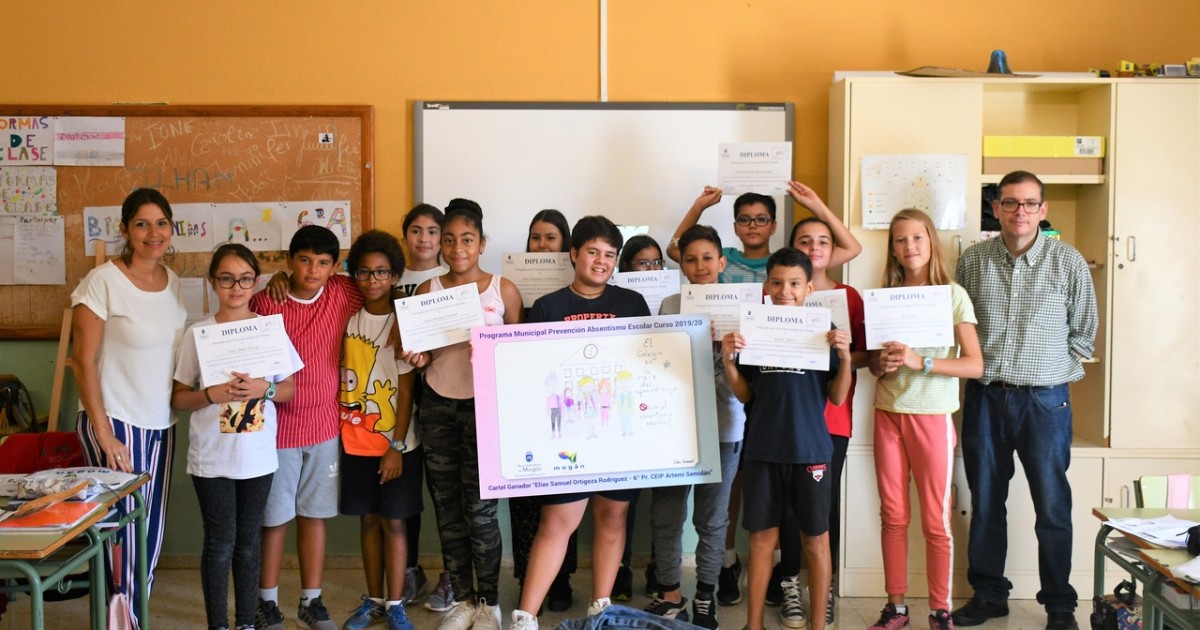 El alumnado protagoniza la nueva campaña de prevención del absentismo escolar de Mogán