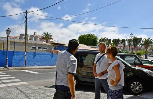 Comienzan las obras de soterramiento del cableado aéreo en Arguineguín
