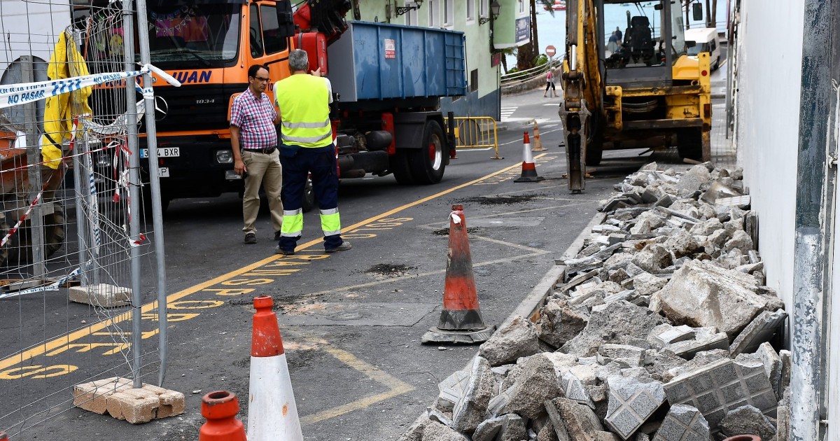 Se reanudan las obras de mejora de la accesibilidad en las calles de Arguineguín
