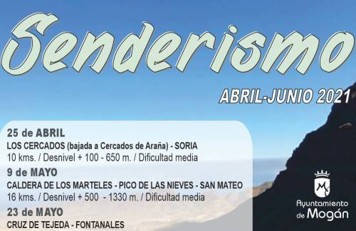 Regresan las rutas de senderismo  del Ayuntamiento de Mogán