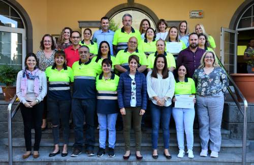 Finaliza el programa de formación en limpieza viaria y edificios del Ayuntamiento de Mogán