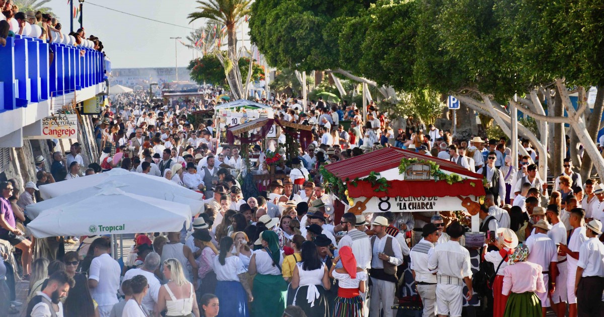 20 carretas y el mismo número de parrandas acudirán el sábado a  la romería de la Virgen del Carmen de Arguineguín