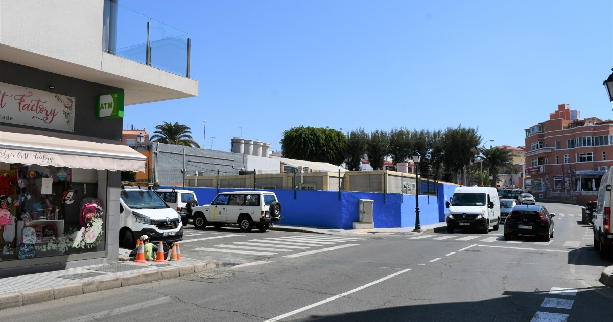 Soterrado en Arguineguín  el cableado aéreo de la Miguel Marrero Rodríguez