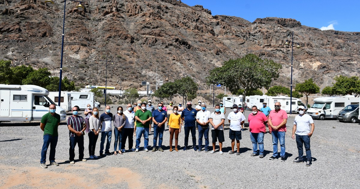 El Ayuntamiento de Mogán abre la primera área municipal para autocaravanas y cámpers homologados de Canarias