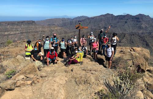 Mogán continúa promocionando  entre senderistas la macrorruta  “Tamaranae: entre Riscos y Barrancos”