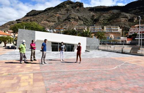 La ejecución del parque recreativo de Playa de Mogán está en su tramo final