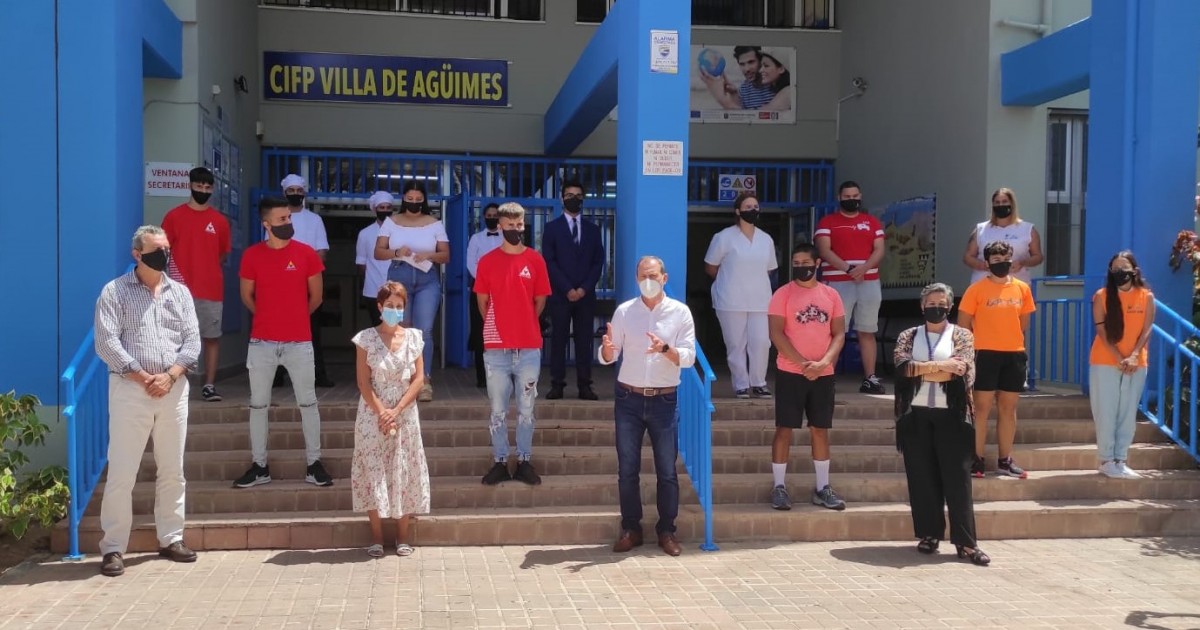 Encuentro y colaboración entre el PFAE Mogán Reluce y el CIPF Villa de Agüimes