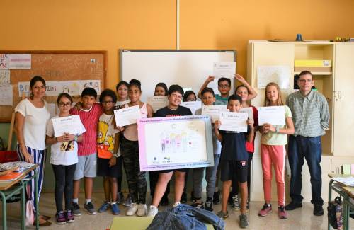 El alumnado protagoniza la nueva campaña de prevención del absentismo escolar de Mogán