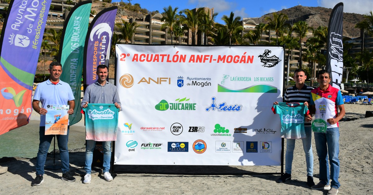 El II Acuatlón Anfi-Mogán se celebra este domingo con 200 participantes