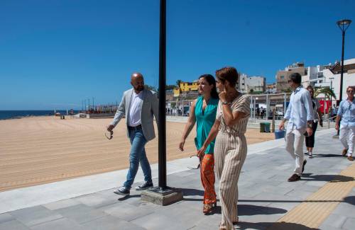 El litoral de Arguineguín, más atractivo con la rehabilitación de la playa de El Perchel