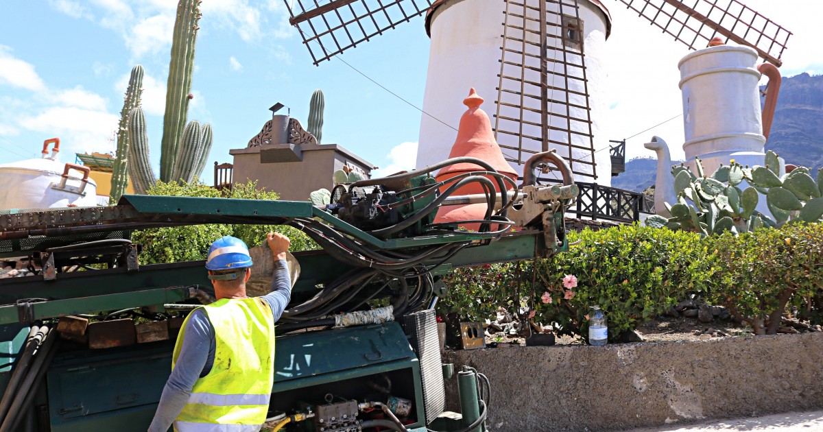 Comienzan los trabajos para musealizar el Molino Quemado de Mogán