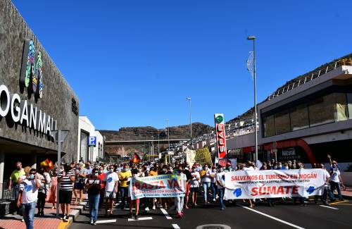 Tercera manifestación en Mogán por la recuperación de las zonas turísticas