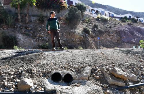 Mogán realiza actuaciones para   contrarrestar los problemas de aguas pluviales en varios puntos
