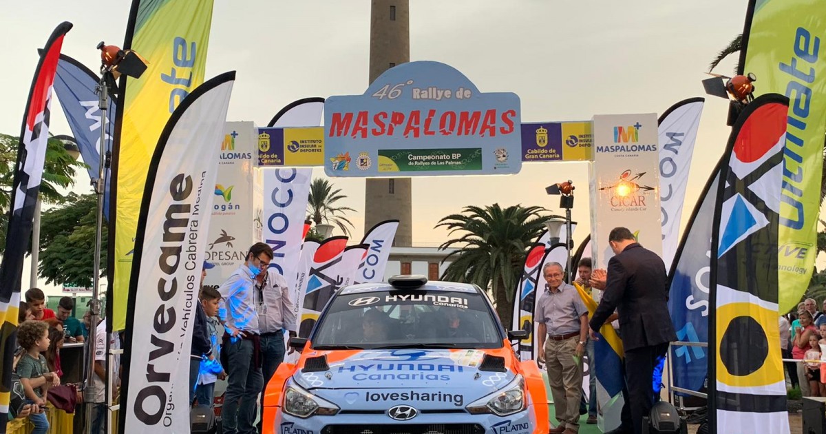 Yeray Lemes-Dani Rosario dominan la primera parte del 46º Rallye de Maspalomas