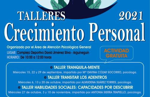El Consistorio moganero organiza talleres de crecimiento personal de septiembre a noviembre