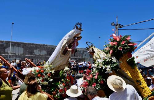 Emoción y tradición en el reencuentro de la Virgen del Carmen de Playa de Mogán y Arguineguín
