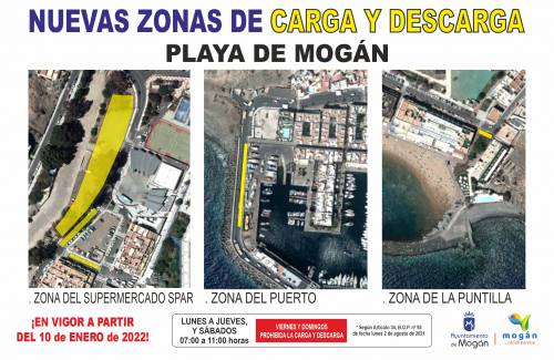 El Ayuntamiento y los empresarios acuerdan las nuevas zonas y horario de carga y descarga de Playa de Mogán